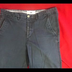 Two pairs! H&M Skinny Fit Stretch Chino size 34 Blue / Grey